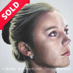 Tanja | oil on canvas, 80 x 80 cm (Referenzfoto: Hans Joachim Reiter)