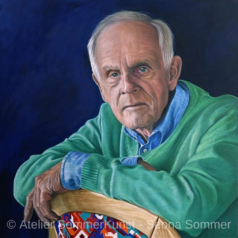 Bernhard | Öl auf Leinwand, 100 x 100 cm (Referenzfoto: Hans Joachim Reiter)